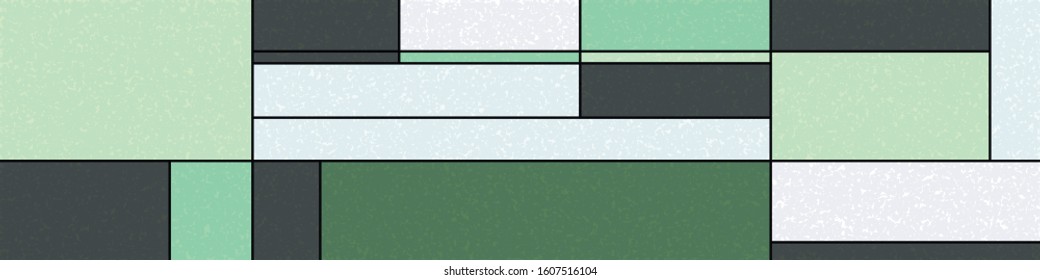 Piet Mondrian Style Computational Generative Art background illustration