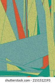 Piet Mondrian Style Computational Generative Art background illustration