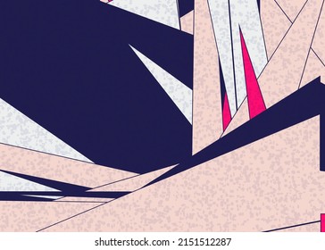 Piet Mondrian Style Computational Generative Art background illustration