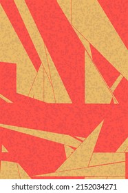Piet Mondrian Style Computational Generative Art background illustration