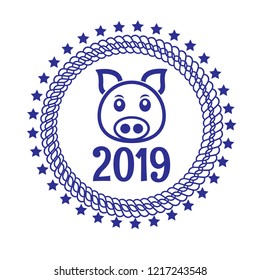 pig 2019 label, badge, logo, icon