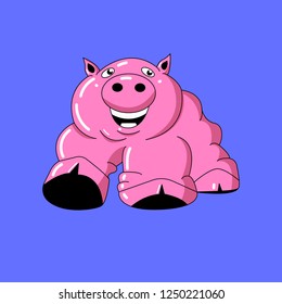 Pig 2019 year - vector illistration