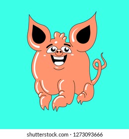 Pig 2019 year - vector illistration