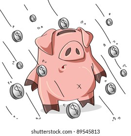 Pig affected by the economic crisis