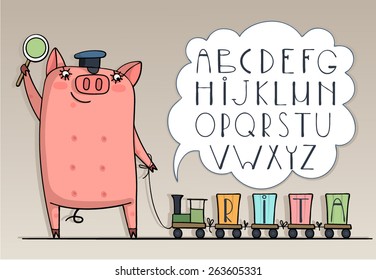 pig. alphabet