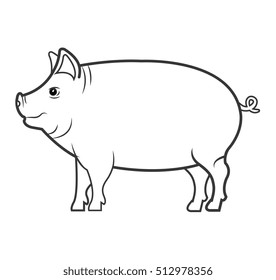 pig animal farm icon