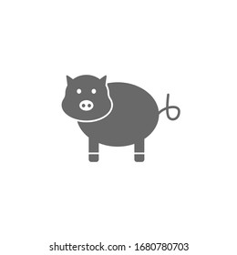 Pig, animal icon. Simple vector agriculture icons for ui and ux, website or mobile application