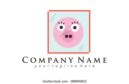 Pig Animal Logo Vector