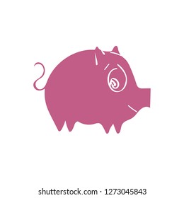 Pig. Animal Symbol. Vector Illustration