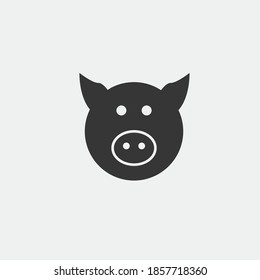 pig animal vector icon farming