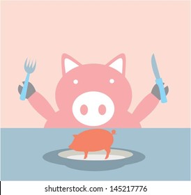 Pig ate pig