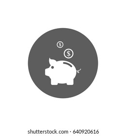 Pig bank Icon in trendy flat style isolated on white background. Award symbol for your web site design, logo, app, UI. Vector illustration, EPS10.
