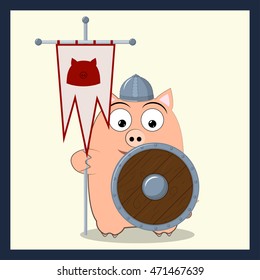 pig banner-bearer