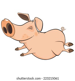 Pig. Cartoon 