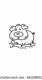 Pig cartoon