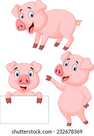 Pig cartoon collection