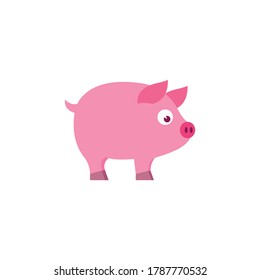 Schweinekoteletts-Vektorgrafik auf weißem Hintergrund