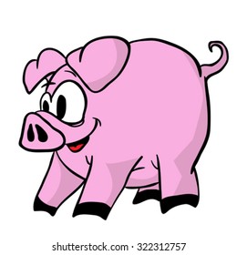 pig cartoon illustration
