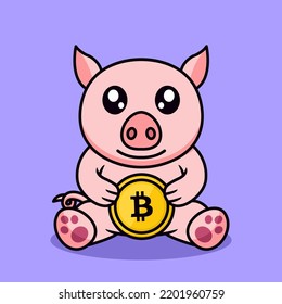 Pig And Chibi Animal Vector Illustration