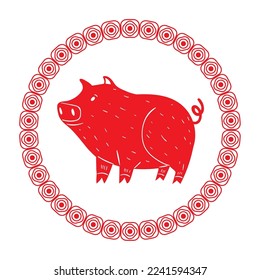 pig chinese zodiac animal icon