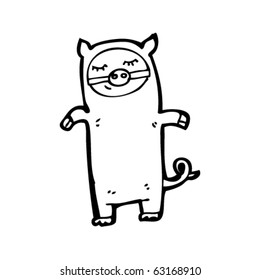 pig costume cartoon