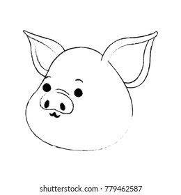 Pig cute cartoon