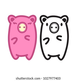 pig cute character