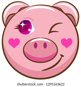 pig face clipart