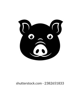 pig face icon. Element of farming and garden icons. Premium quality graphic design icon. Signs, outline symbols collection icon for websites, web design, mobile app on white background
