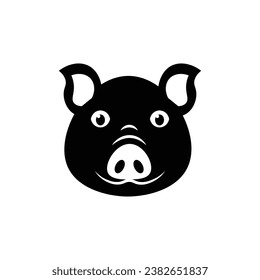 pig face icon. Element of farming and garden icons. Premium quality graphic design icon. Signs, outline symbols collection icon for websites, web design, mobile app on white background
