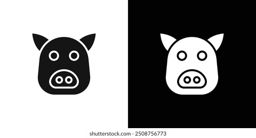 Schweinesymbol Flachfüllset-Sammlung