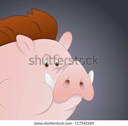 Similar – Image, Stock Photo pig Swine Animal Sow