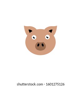 pig face vector illustration. cool pig face vector.