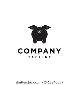 Pig Fly Logo Symbol, Vektorvorlage.eps