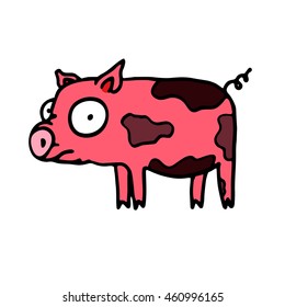 Pig. A funny picture of animal farm.