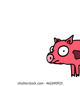 Pig. A funny picture of animal farm.