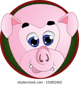 pig / head of the animal from a horoscope