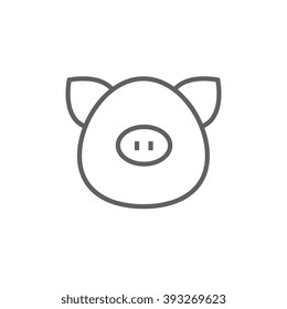 Schweinekopf-Symbol.