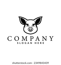 Logo des Schweinekoteletts, Vektorgrafik