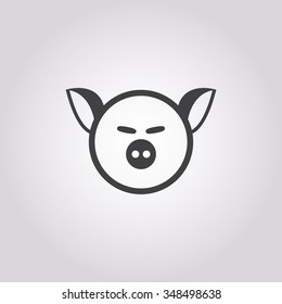 Pig icon. 