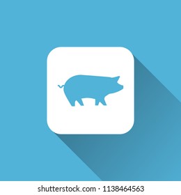 pig icon. animal sign