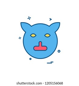 Pig icon design vector