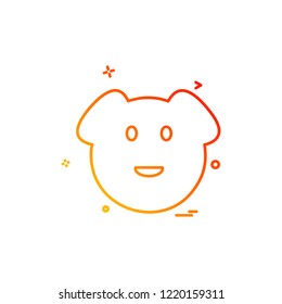 Pig icon design vector