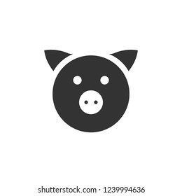 Pig. Icon Flat