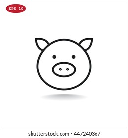  Pig icon Flat.