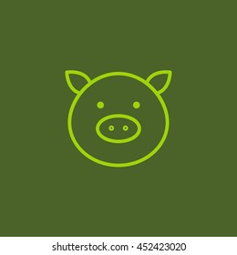  Pig icon Flat.