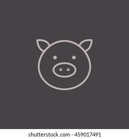  Pig icon Flat.