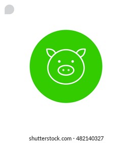  Pig icon Flat.