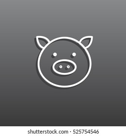  Pig icon Flat.