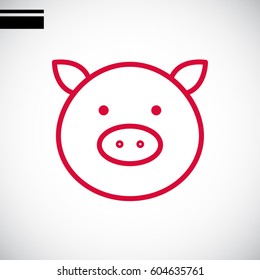  Pig icon Flat.